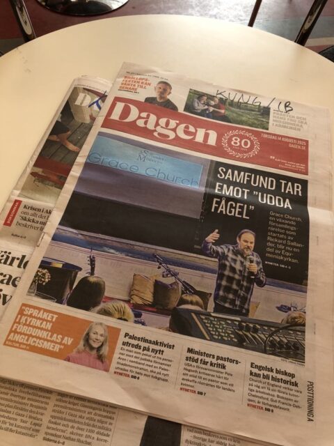 Artikel om Grace Church i tidningen Dagen